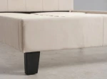 Čalúnená posteľ 120×200 cm Sumi Velvet – Béžová