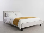 Čalúnená posteľ 120×200 cm Sumi Velvet – Šedá