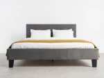 Čalúnená posteľ 120×200 cm Sumi Velvet – Grafitová