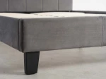 Čalúnená posteľ 180×200 cm Sumi Velvet – Grafitová