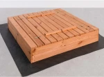 Drevené pieskovisko s krytom 120 × 120 cm – impregnované