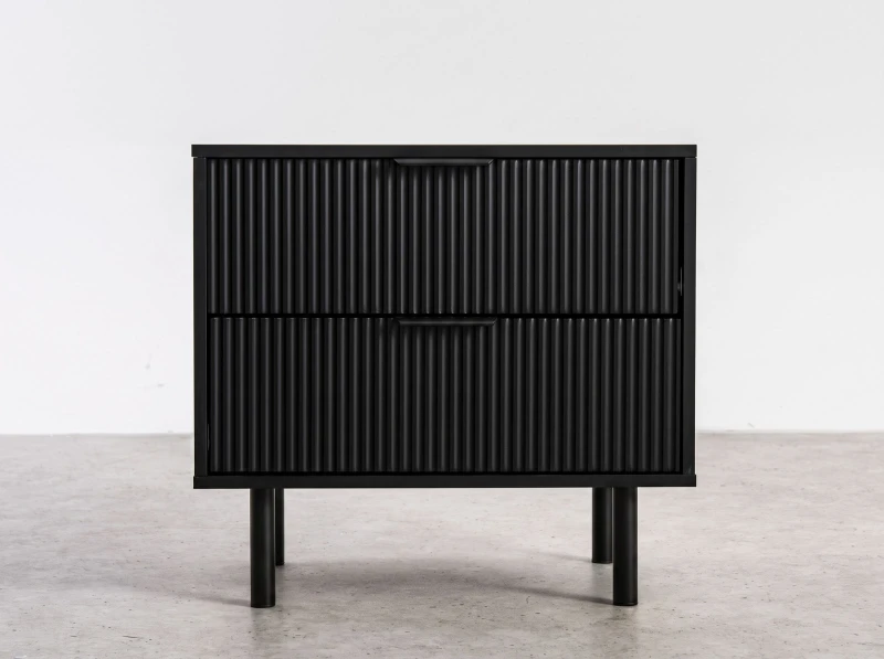 Nočný stolík 2S 60x39 cm Riff čierny