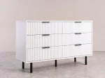 Komoda so zásuvkami 6S 118×39 cm Riff biela