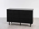 Komoda so zásuvkami 6S 118×39 cm Riff čierna