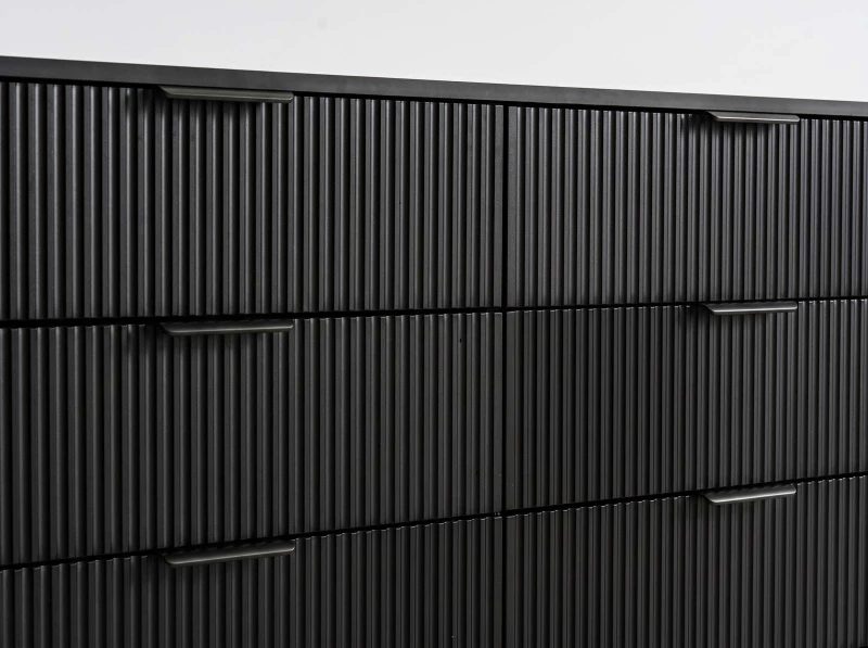 Komoda so zásuvkami 6S 118×39 cm Riff čierna