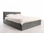 Čalúnená posteľ s úložným priestorom 140x200 TOP Line 9 Bluvel 18 Grafitová