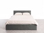 Čalúnená posteľ s úložným priestorom 140x200 TOP Line 9 Bluvel 18 Grafitová