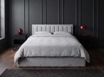 Čalúnená posteľ s úložným priestorom 140x200 TOP Line 9 Bluvel 03 Šedá