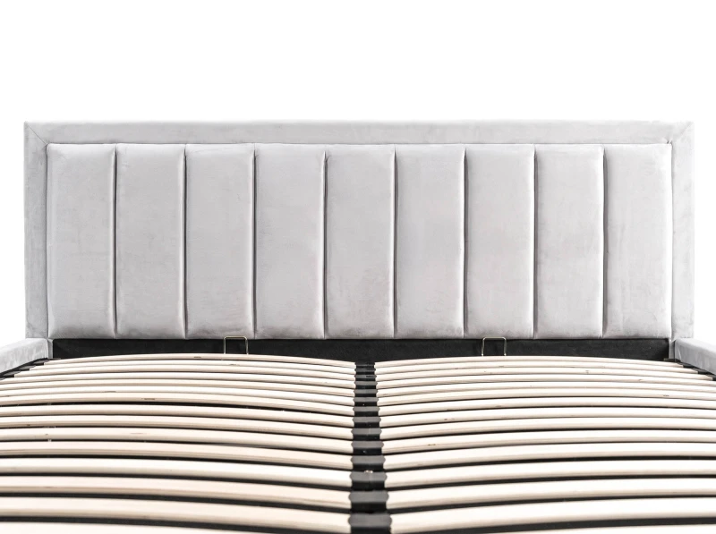 Čalúnená posteľ s úložným priestorom 140x200 TOP Line 9 Bluvel 03 Šedá