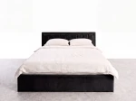 Čalúnená posteľ s úložným priestorom 140x200 TOP Line 9 Bluvel 19 Čierna