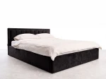 Čalúnená posteľ s úložným priestorom 180x200 TOP Line 9 Bluvel 19 Čierna