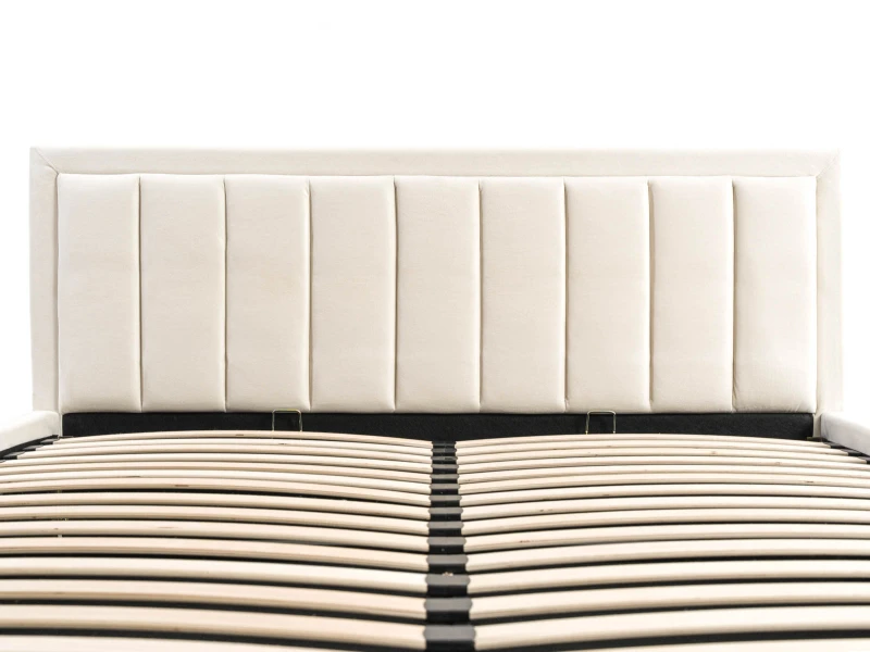 Čalúnená posteľ s úložným priestorom 140x200 TOP Line 9 Bluvel 22 Béžová