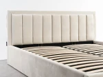 Čalúnená posteľ s úložným priestorom 140x200 TOP Line 9 Bluvel 22 Béžová