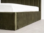 Čalúnená posteľ s úložným priestorom 160x200 TOP Line 9 Bluvel 77 Olivový