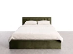 Čalúnená posteľ s úložným priestorom 180x200 TOP Line 9 Bluvel 77 Olivový