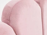 Čalúnená detská posteľ s úložným priestorom 120x200 s roštom, Ružový Velvet Kids Line 3 Mušle