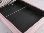 Čalúnená detská posteľ s úložným priestorom 120x200 s roštom, Ružový Velvet Kids Line 3 Mušle
