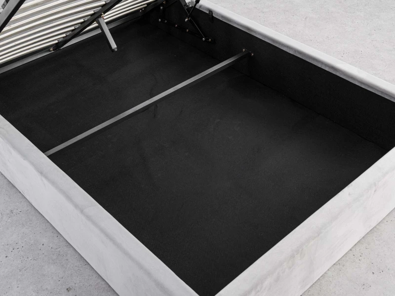 Čalúnená detská posteľ s úložným priestorom 120x200 s roštom, Šedá Bluvel 03 Kids Line 3 Mušle