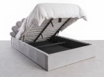 Čalúnená detská posteľ s úložným priestorom 120x200 s roštom, Šedá Bluvel 03 Kids Line 3 Mušle