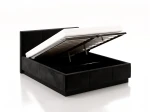 Čalúnená levitujúca posteľ s úložným priestorom 140x200 TOP Line 8 Bluvel 19 Čierna