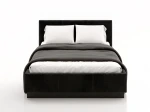 Čalúnená levitujúca posteľ s úložným priestorom 140x200 TOP Line 8 Bluvel 19 Čierna