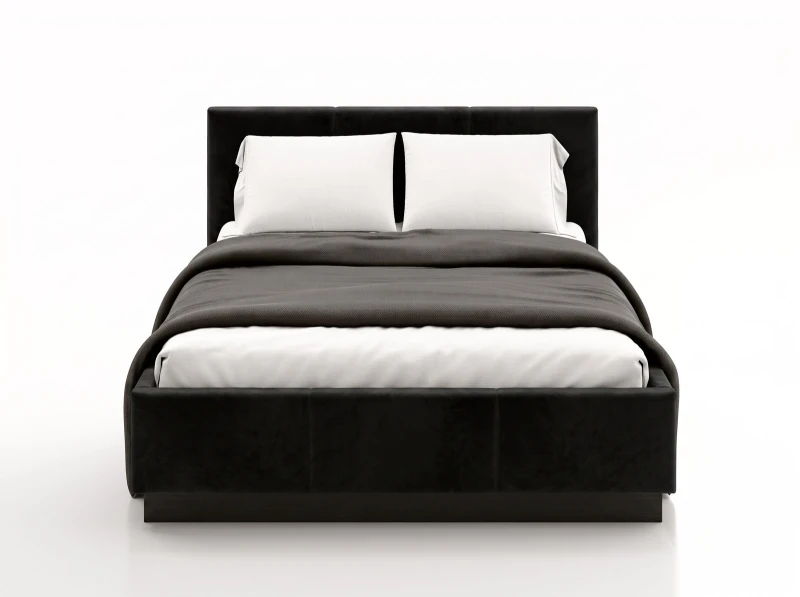 Čalúnená levitujúca posteľ s úložným priestorom 140x200 TOP Line 8 Bluvel 19 Čierna
