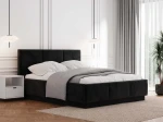Čalúnená levitujúca posteľ s úložným priestorom 180x200 TOP Line 8 Bluvel 19 Čierna