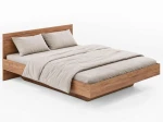 Levitujúca posteľ s úložným priestorom 140x200 z nábytkovej dosky, dub craft DM2