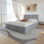 Čalúnená posteľ s úložným priestorom 160x200 TOP Line 7 Šedá Velvet