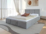 Čalúnená posteľ s úložným priestorom 160x200 TOP Line 7 Šedá Velvet
