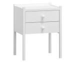 Noční stolek borovice Ota masiv bílá