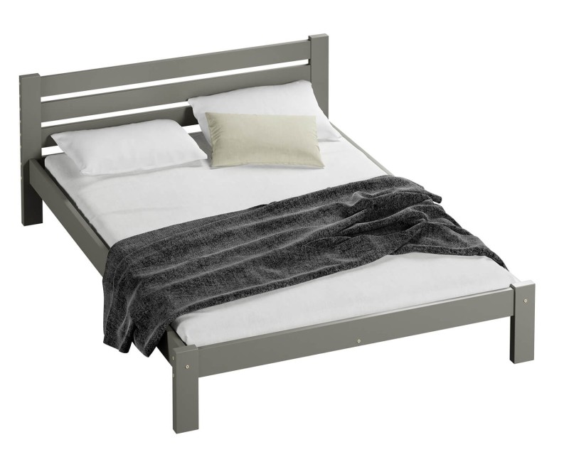 Posteľ masív šedá Ajza 140x200