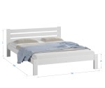 Posteľ masív biela Ajza 140x200