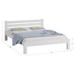 Posteľ masív biela Ajza 160x200
