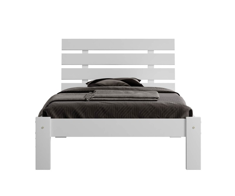 Posteľ biela Karla  90x200 masív