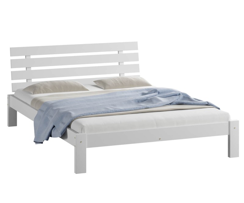 Posteľ biela Karla  120x200 masív