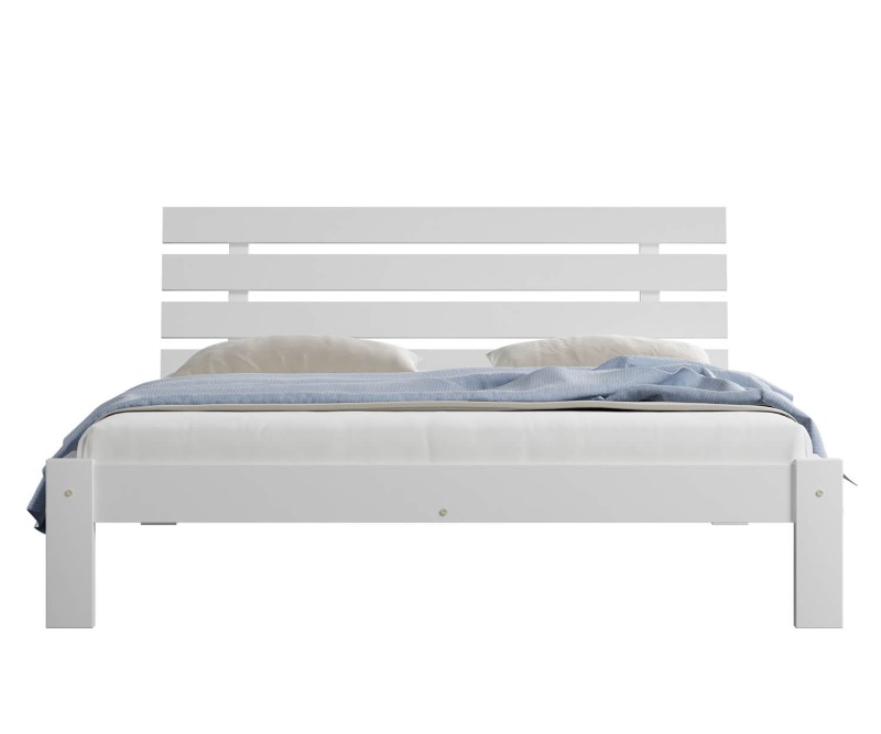 Posteľ biela Karla  120x200 masív