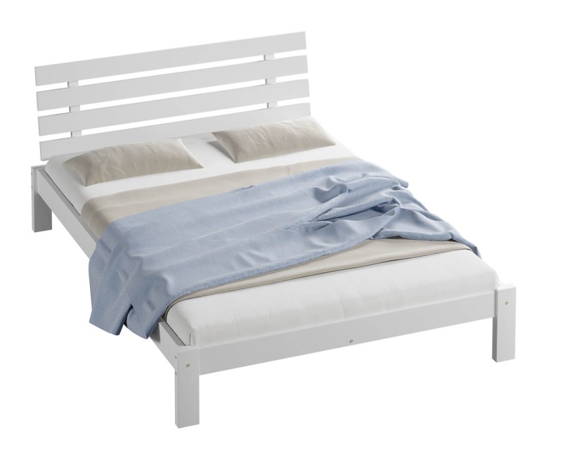 Posteľ biela Karla  120x200 masív
