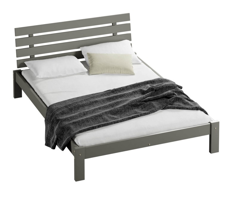 Posteľ šedá Karla  160x200 masív