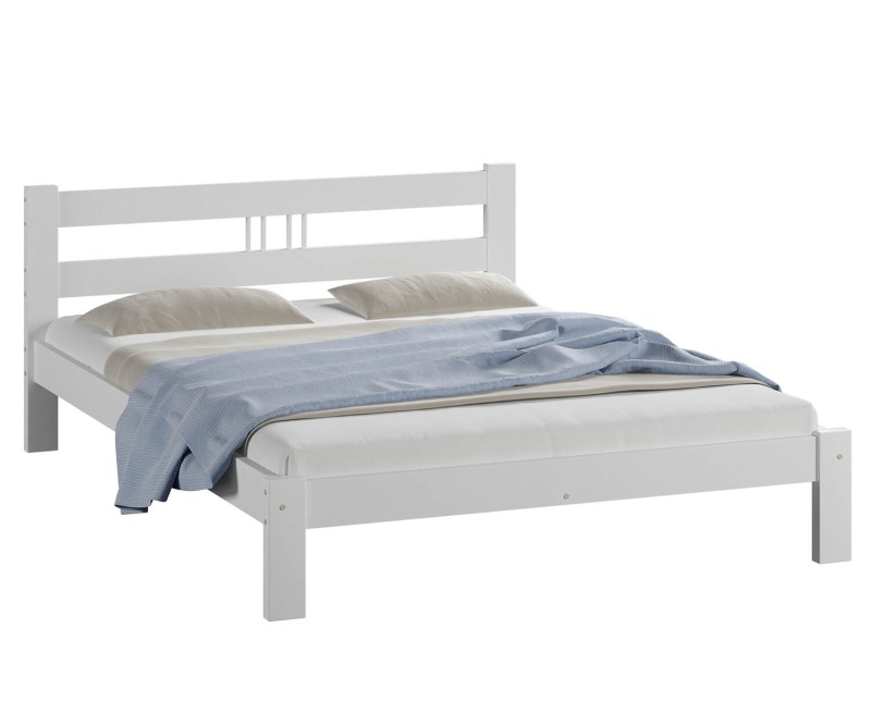 Posteľ biela Virginia  140x200 masív