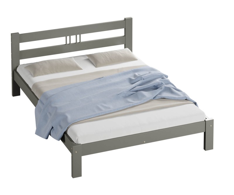 Posteľ šedá Virginia  160x200 masív