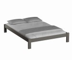 Posteľ šedá Luisa 140x200 masív