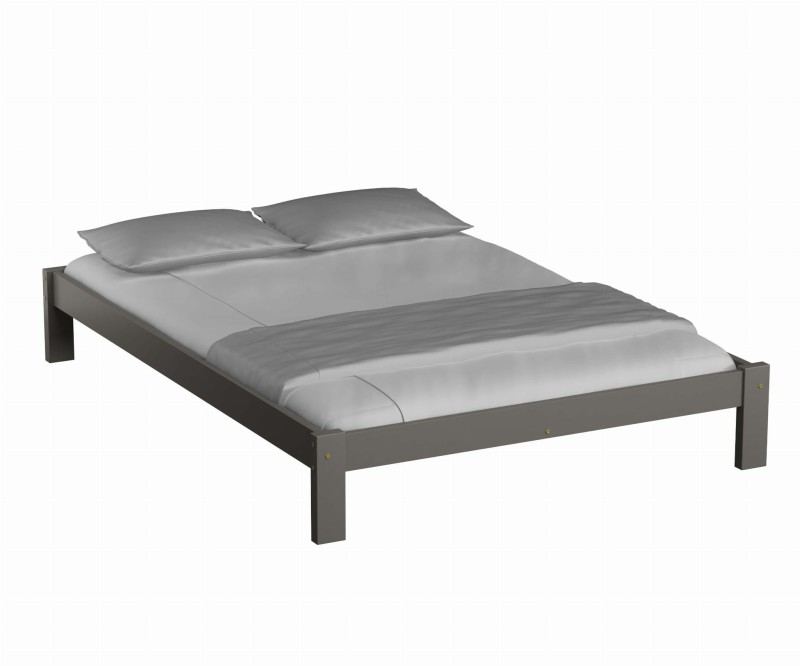 Posteľ šedá Luisa 140x200 masív