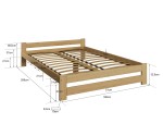 Posteľ borovica Ran VitBed 180x200cm