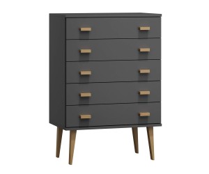Komoda č1 šířka 80 cm 5š Venuci šedá