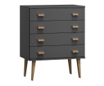 Komoda č1 šířka 80 cm 4š Venuci šedá
