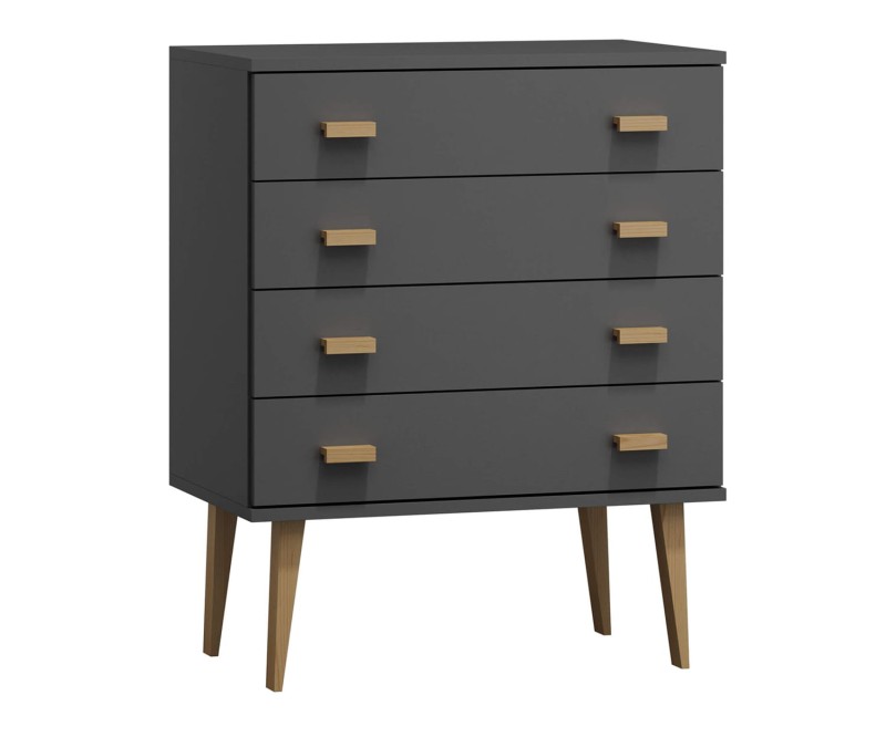 Komoda č1 šířka 80 cm 4š Venuci šedá
