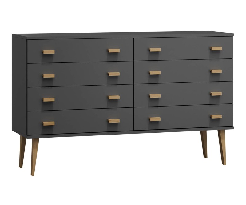 Komoda č2 šířka 120 cm 4š Venuci šedá