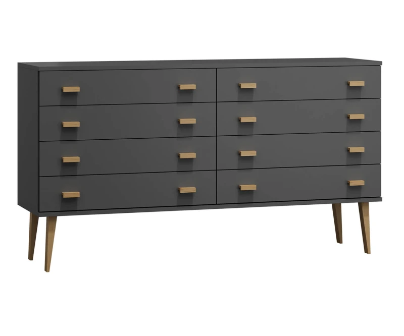 Komoda č2 šířka 140 cm 4š Venuci šedá