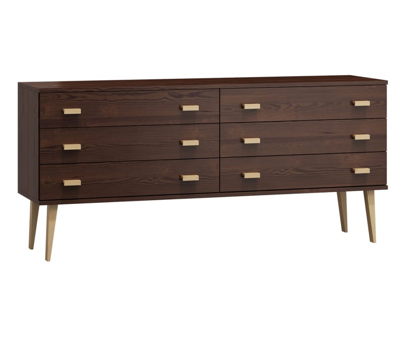 Komoda č2 šířka 160 cm 3š Venuci ořech